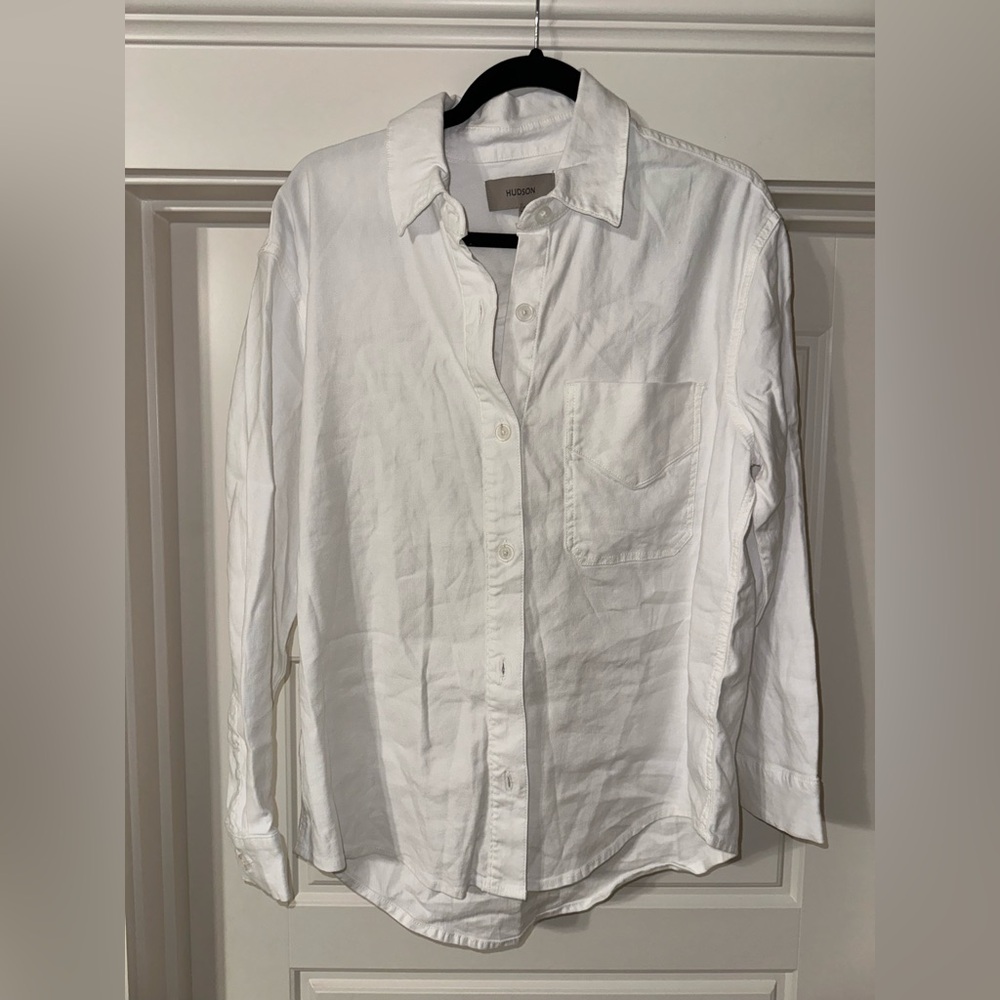 Hudson Jeans White Button-Down Shirt